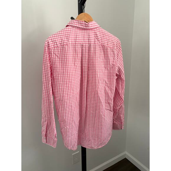 Vineyard Vines Classic Fit Tucker Gingham Pink Shirt - Picture 2 of 4